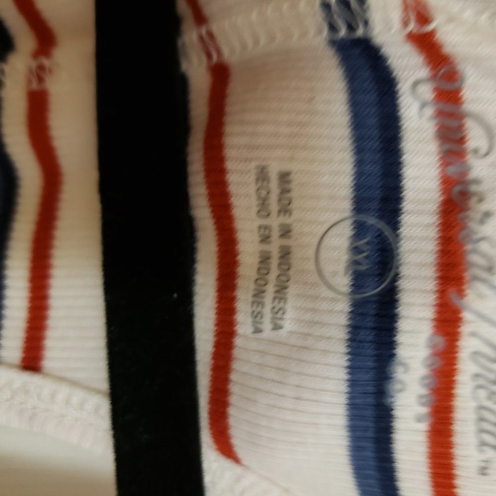 Striped Racerback Ribbed Tank Top WORN ONCE - Picture 3 of 3